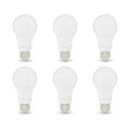 Basics A19 LED Light Bulbs, 100W Equivalent, 15W Energy Efficient, E26 Standard Base, Soft White 2700K, Non-Dimmable, 10,000 Hour Lifetime, 6-Pack