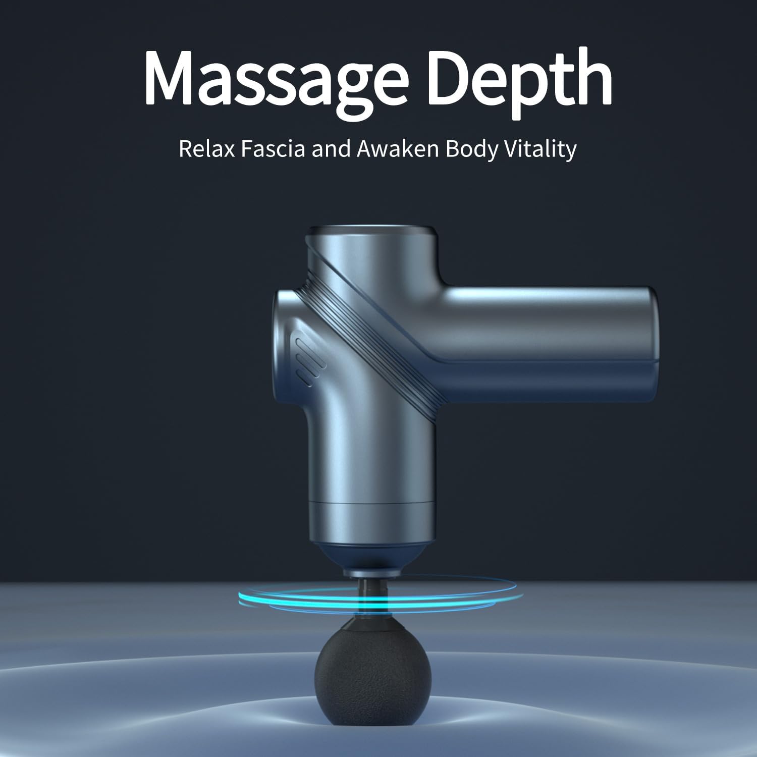 Massage Gun Deep Tissue, Silent Brushless Motor and Portable Massage Gun with 4 Interchangeable Heads for Deep Muscle Relief and Relaxation, Relax Gift