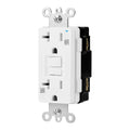 Basics Weather-Resistant Tamper-Resistant GFCI Receptacle with LED Indicator, Self-Test Feature, Ground Fault Circuit Interrupter for Indoor or Outdoor Use, 20 Amp, White