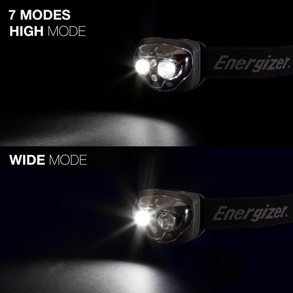 Energizer PRO LED Headlamp, IPX4 Water Resistant Headlamps, High-Performance Head Light for Outdoors, Camping, Running, Storm, Survival LED Light for Emergencies (Batteries Included)