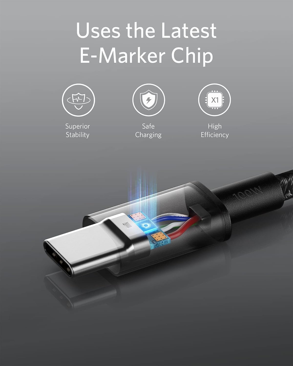 Anker USB C to USB C Cable, 2-Pack 6 FT (1.8 m) Type C 100W Charger Cord, Fast Charging for iPhone 17 Series, MacBook Pro 2020, Pixel, and More (Black, Not for Video Output)