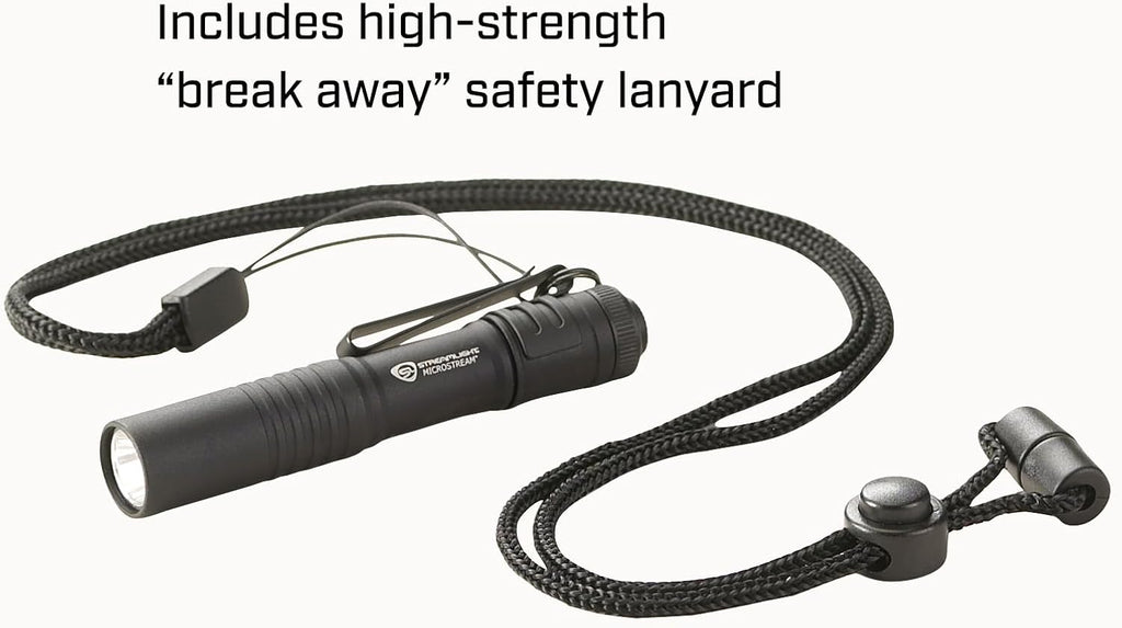 Streamlight 66318 MicroStream 45-Lumen Everyday Carry Pocket Flashlight with AAA Alkaline Battery, Black