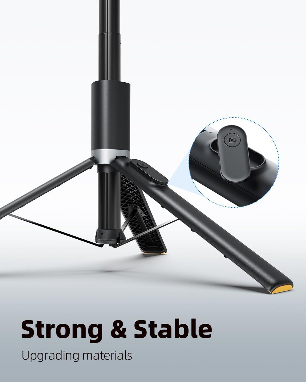 TODI 63” Selfie Stick Tripod for Phone – Extendable Stand with Wireless Remote, Compatible with iPhone & Android