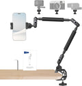 NEEWER 22" Magic Arm w Desk C Clamp, Overhead Camera Mount with Articulating Mic Boom Arm 1/4" 3/8" Threads for ARRI, Desktop Stand Holder for Phone Microphone Webcam Action Camera Video Light, UA057