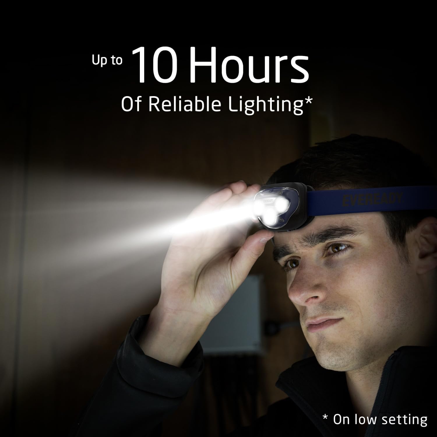 EVEREADY LED Headlamps Pro200 [5-Pack], IPX4 Water Resistant, Bright and Durable Head Lights for Camping, Hiking, Emergency Power Outage (Batteries Included)