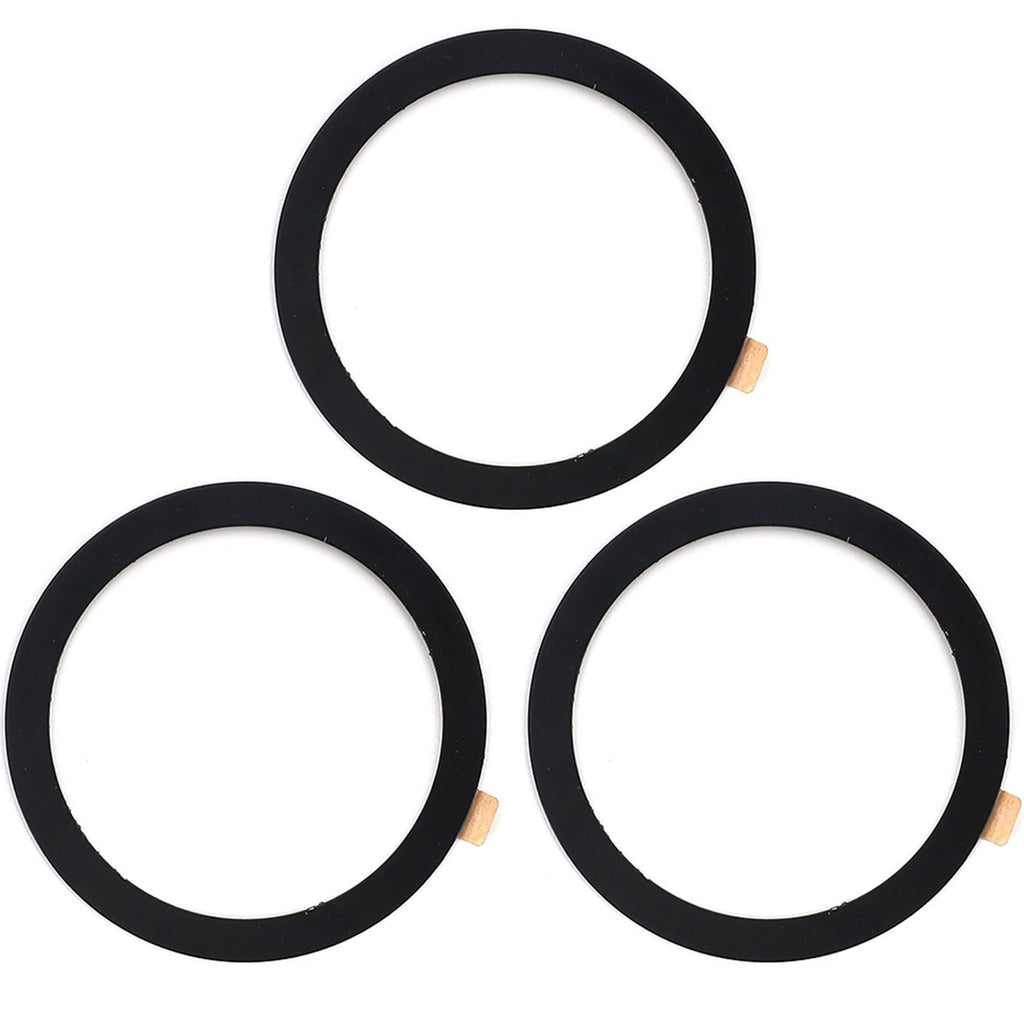 TENOC Universal Metal Ring Sticker for Magnetic Charger Compatible with iPhone/Samsung/Android All Cellphones, Magnetic Mount/Phone Holder Conversion Accessories, 3Pcs, Black