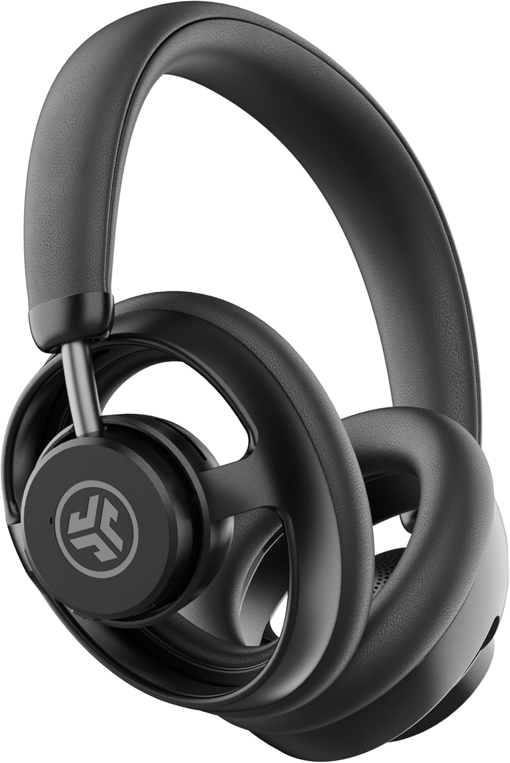 JLab JBuds Open Wireless Headphones, Black, Open-Back, Immersive Sound, Dual Coaxial 35mm + 12mm Drivers, Comfortable Breathable Open Fit, All Day Listening 24 Hour Playtime, Customize App