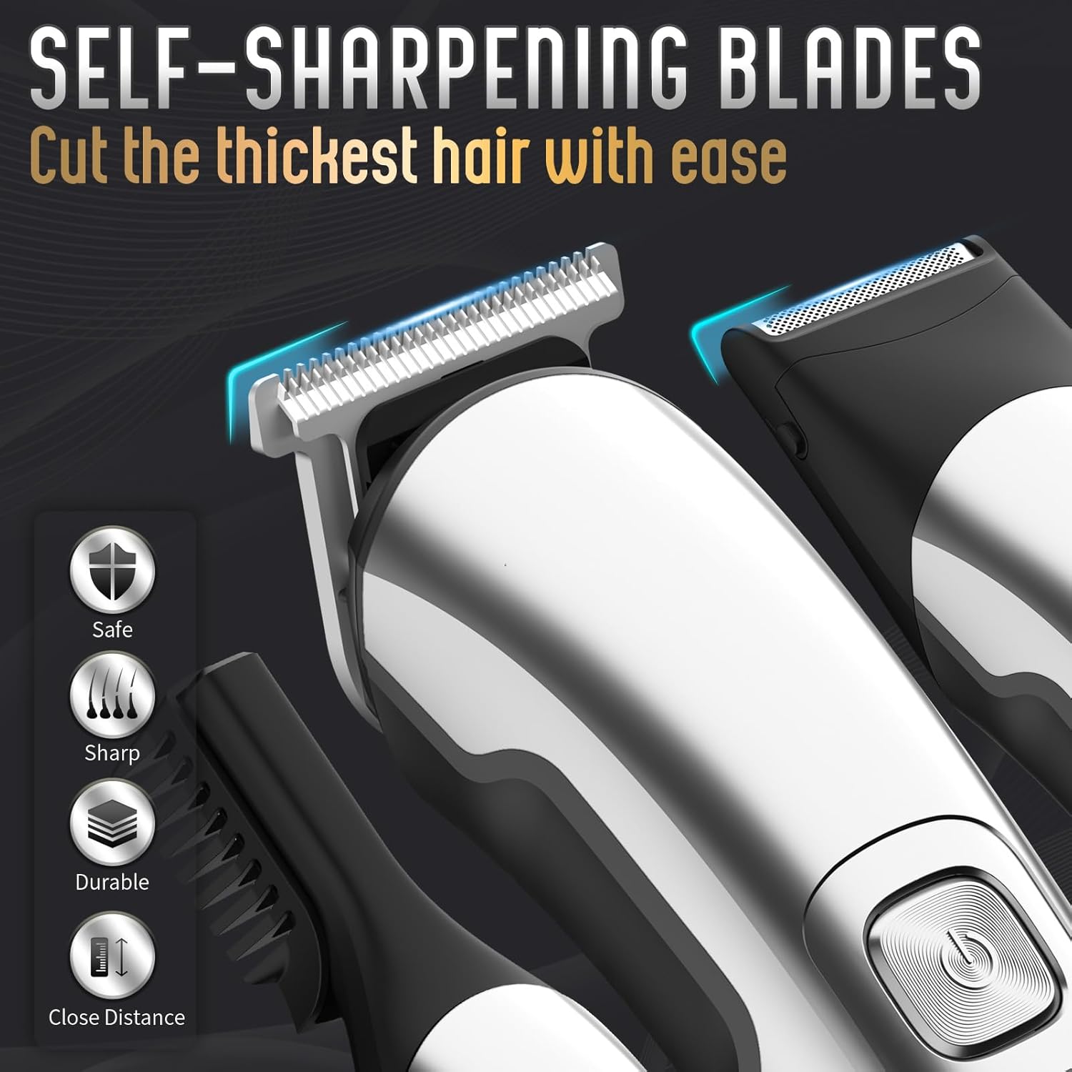 Ufree Beard Trimmer for Men, Waterproof Electric Razor for Nose, Body, Face & Mustache, Cordless Hair Clippers Shavers Grooming Kit, Valentines Day Gifts for Men Husband Father