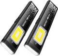 RECHOO Rechargeable Flashlights High Lumens 2Pack, Magnetic EDC Flashlight with Clip, 8 Modes Powerful Pocket LED Flashlight, Waterproof Portable Flat Flashlights for Home Camping Emergency