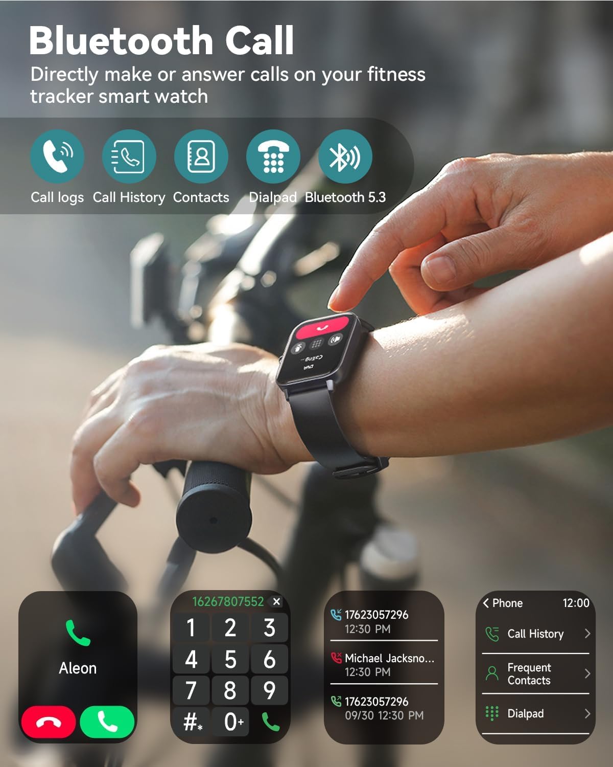 Smart Watch for Women & Men – Alexa Built-In, 1.8” HD Display, Bluetooth Calling, 120+ Sports Modes, IP68 Waterproof