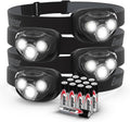 Energizer PRO-260 LED Headlamp (4-Pack), IPX4 Water Resistant Headlamps, High-Performance Head Light for Outdoors, Camping, Running, Storm, Survival LED Light for Emergencies (Batteries Included)