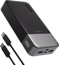 J2621 Power Bank Portable Charger 20000mAh 45W, PD3.0 QC 4.0 Fast Charging Battery Pack with LED Display,2 USB-C,2 USB-A for iPhone 15 16, MacBook