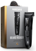 MANSCAPED The Beard Hedger Men's Premium Beard Trimmer, 20 Length Adjustable Blade Wheel, Stainless Steel T-Blade for Precision Facial Hair Trimming, Cordless Waterproof Wet/Dry Clipper