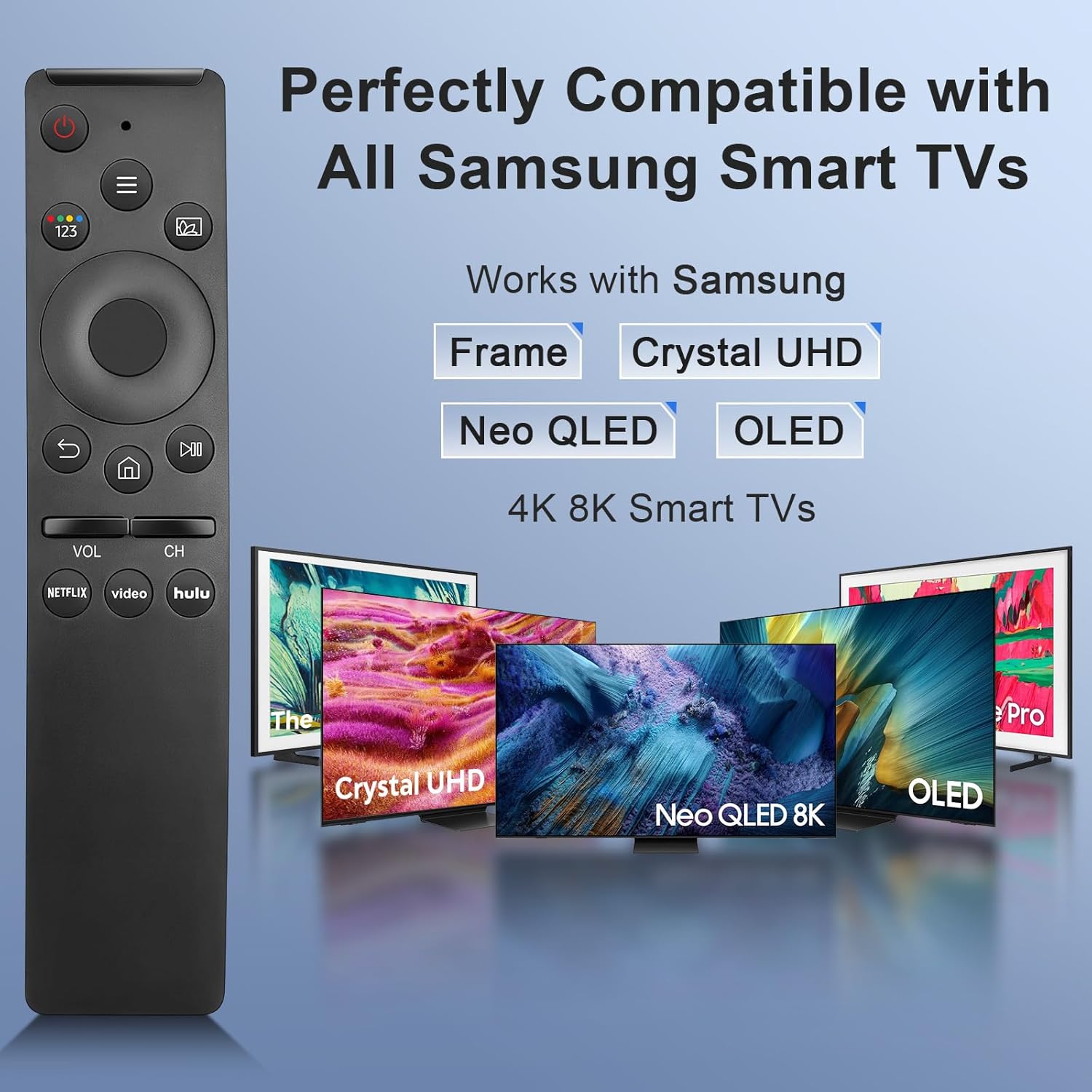 【Pack of 2】 for Samsung Smart TV Remote Control Replacement,Universal for All Samsung TVs