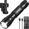 Tactical Flashlights High Lumen-Police 1200 LM Flashlight with Holster for Duty Belt,Single Mode LED Flashlight for Camping/Law Enforcement-Sentinel-X1