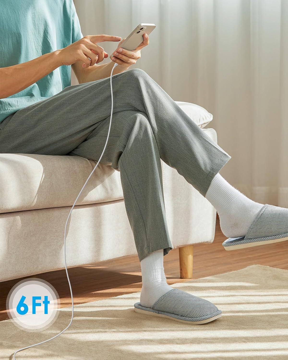 i Phone 17 16 15 Charger Fast Charging - 20W PD Fast Charger Block with 6Ft USB C Cable for i Phone 17/16/15 Series, i Pad Pro/Air/Mini, Galaxy S23, Pixel 8 & More (2-Pack)