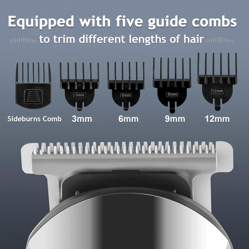 Ufree Beard Trimmer for Men, Waterproof Electric Razor for Nose, Body, Face & Mustache, Cordless Hair Clippers Shavers Grooming Kit, Valentines Day Gifts for Men Husband Father