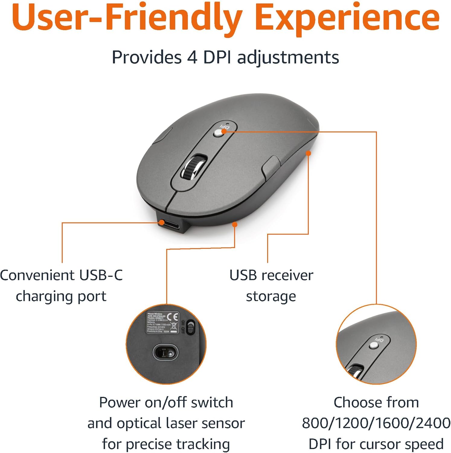 Ultra Premium Wireless Keyboard and Mouse Combo - Rechargeable, Ultra Slim Design, Quiet, Full Size, Number Pad, Unifying Receiver, Black