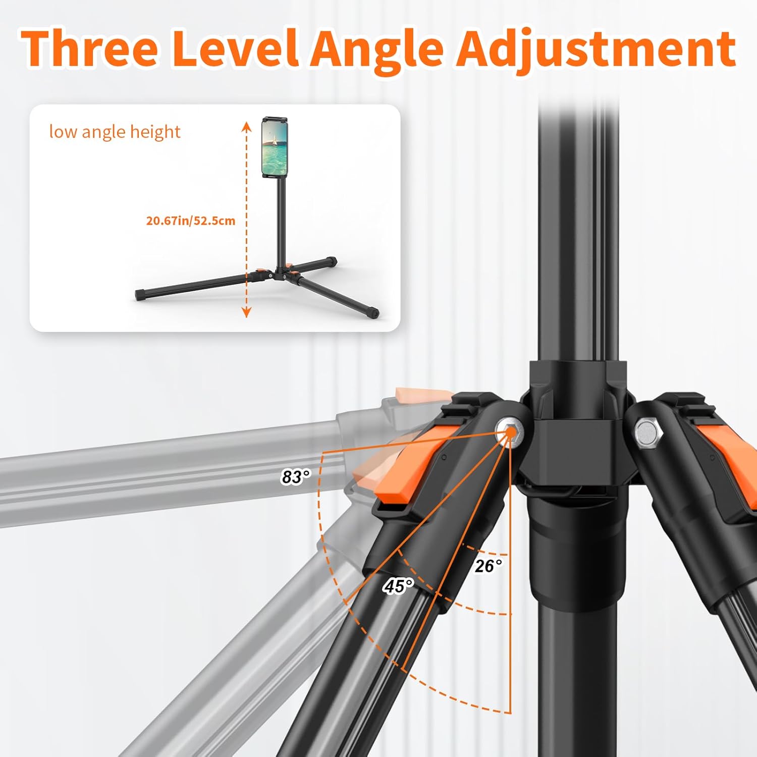 XXZU 72in Tablet Floor Stand Tripod,Tablet Stand Floor with 360° Ball Head,Height Adjustable Floor Stand Holder with Case,Tall Tripod