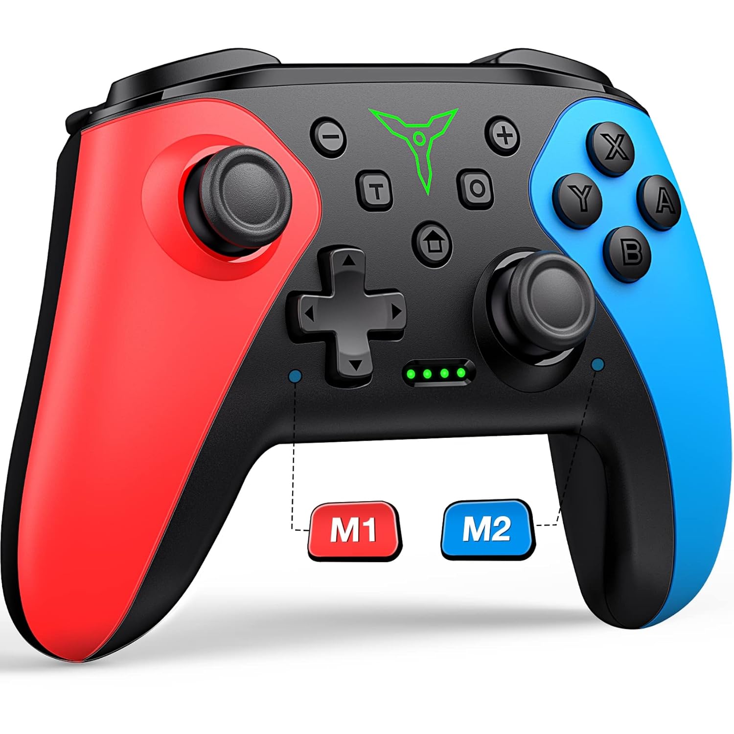 wireless switch controller for nintendo switch / switch 2 / lite / oled with back touch buttons, wake-up, programmable & turbo function