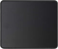 JIKIOU Mouse Pad with Non-Slip Rubber Base, Premium-Textured & Washable Computer Mousepad with Stitched Edges, Mouse Pads for Computers, Laptop, Gaming, Office & Home, 10.2 x 8.3 in, Black