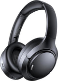 Hybrid Active Noise Cancelling Headphones Wireless, 120Hrs Playtime, 6 ENC Clear Mic, Over Ear Bluetooth Headphones with Hi-Res Audio Comfort Earcup Foldable ANC Headphone for Travel Game Home Office