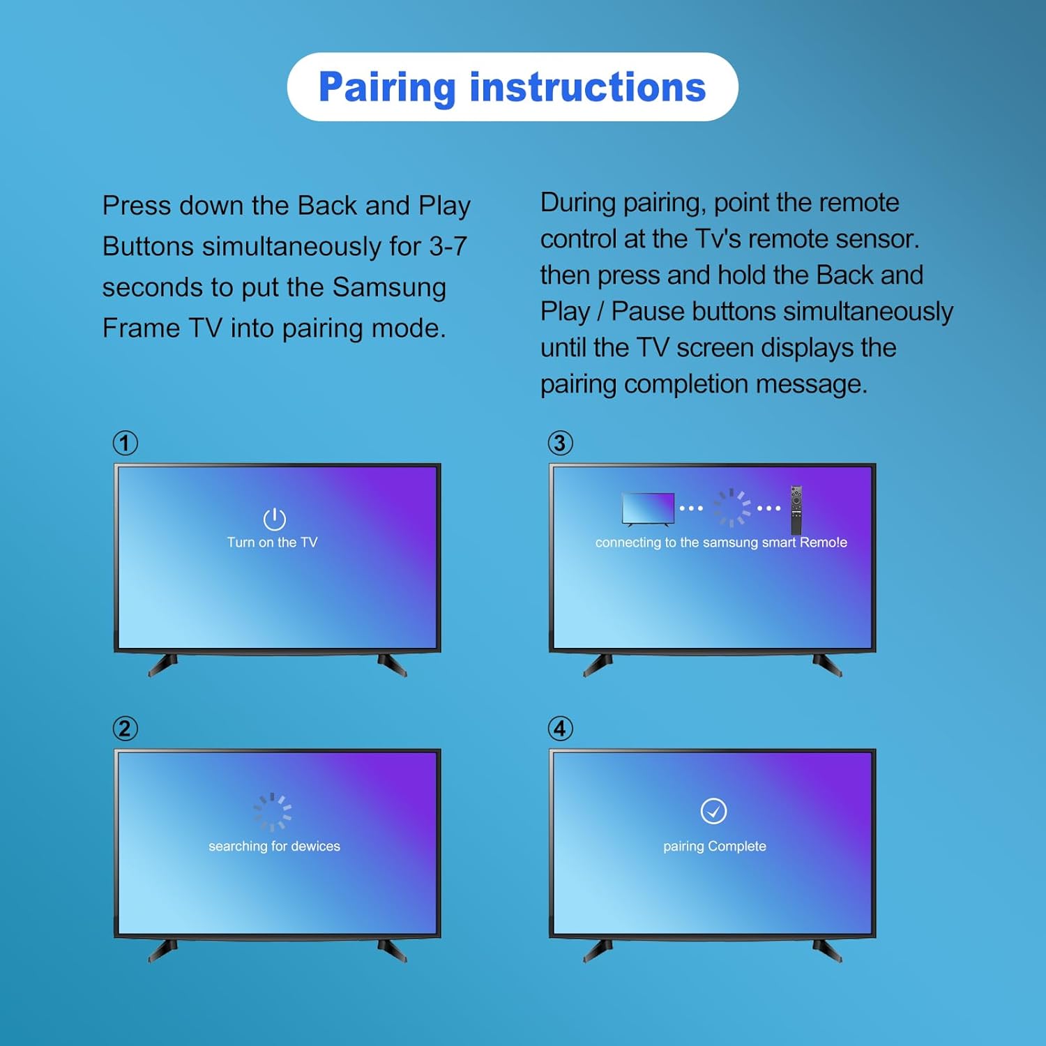 for Samsung Frame TV Remote Replacement, for 2018-2024 Samsung Frame Remote, Voice Function. for Crystal QLED QLED 4K 8K. Bn59-01391A(No Solar).