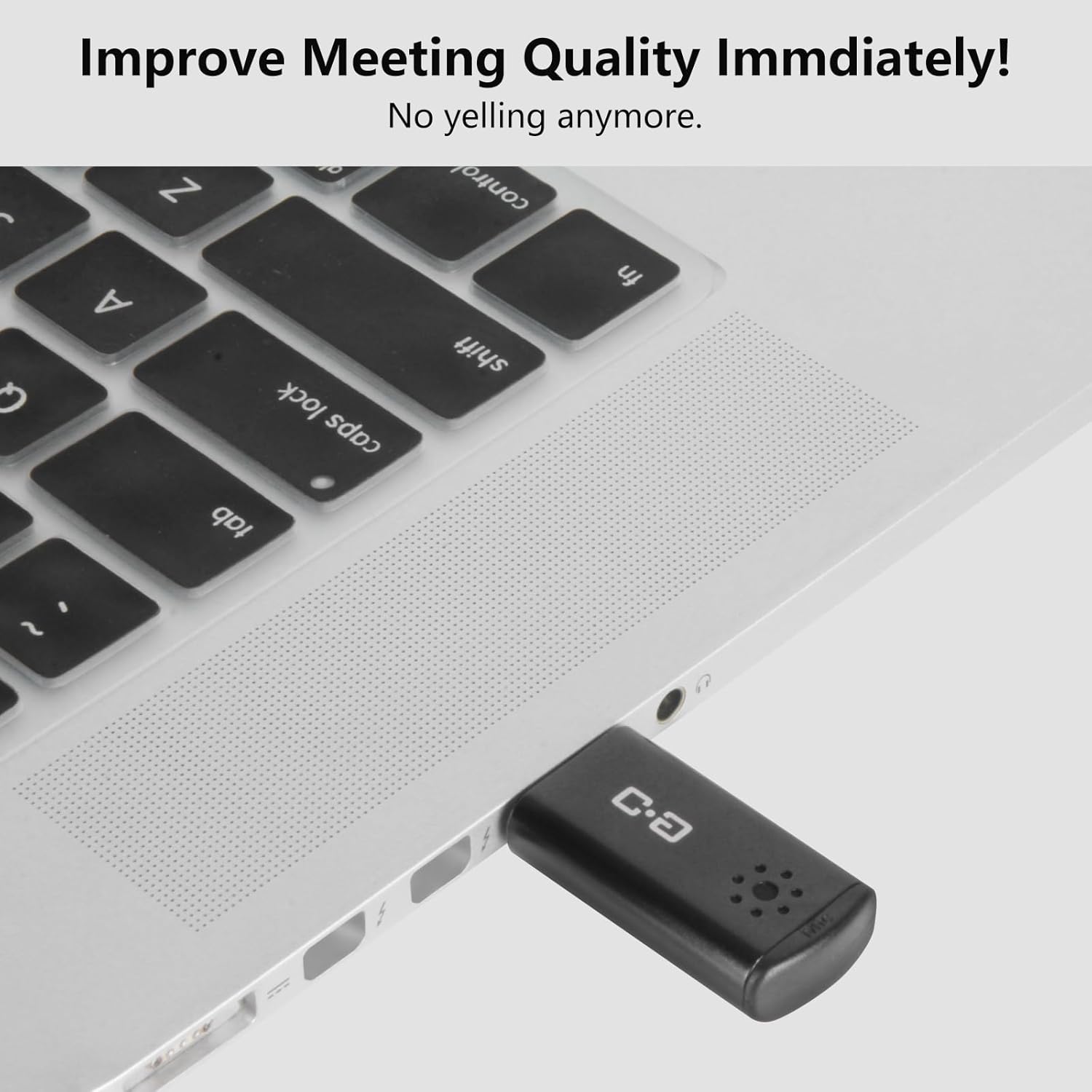 DUNGZDUZ USB Microphone for Laptop and Desktop Computer, High Sensitivity for Clear Call, Plug-and-Play, High Gain, Cordless Mini-Sized Portable, Ideal for Work & Study