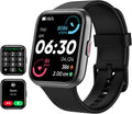 Tensky Smart Watch for Men/Women Android & iPhone, Alexa Built-in, 1.8" Touch Screen Fitness Tracker with Answer/Make Calls, 3ATM Waterproof Heart Rate/Sleep/SpO2 Monitor, Pedometer, 100+ Sport Modes
