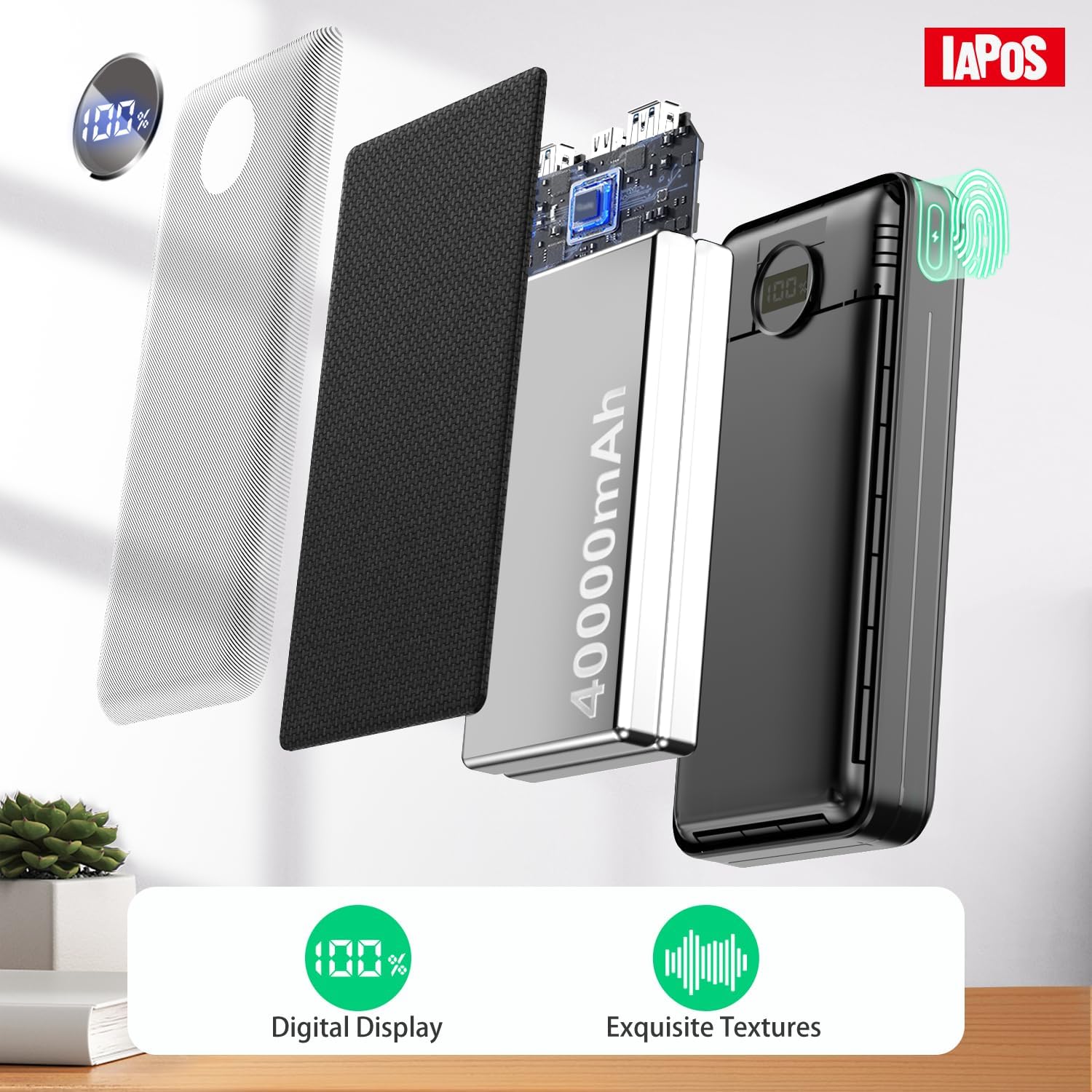 Portable Charger 40000mah Power Bank, USB-C (22.5W) Fast Charging Battery Pack Portable Phone Charger for iPhone 16 Pro/16/15/14/13 Series, Android Samsung Galaxy, Battery Bank for Travel Camping