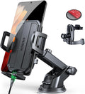 SUUSON 3 in 1 Phone Holders for Your Car, Car Phone Holder Mount [Strongest Suction] 360° Adjustable Cell Phone Holders for Car Phone Stand Car Mount for iPhone, Samsung, Google, More Smartphones