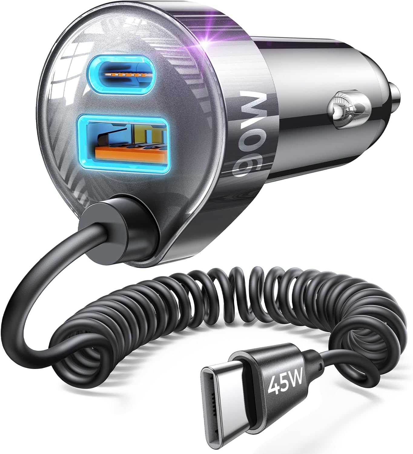 LISEN 90W for iPhone 17 16 15 Pro Max Car Charger USB C Fast Charge,Super Fast for iPhone 15 16 17 Pro Car Charger Type C Adapter for iPhone 17 16 15 Air ProMax Plus,Samsung Galaxy S25,Pixel, Android