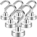Neosmuk Magnetic Hooks, Cruise Ship Essentials, 30lb+ Heavy Duty Magnetic Hooks for Cruise Cabins, Refrigerator, Grill, Hanging, and Travel | Extra Strong Must-Haves Magnet Hook