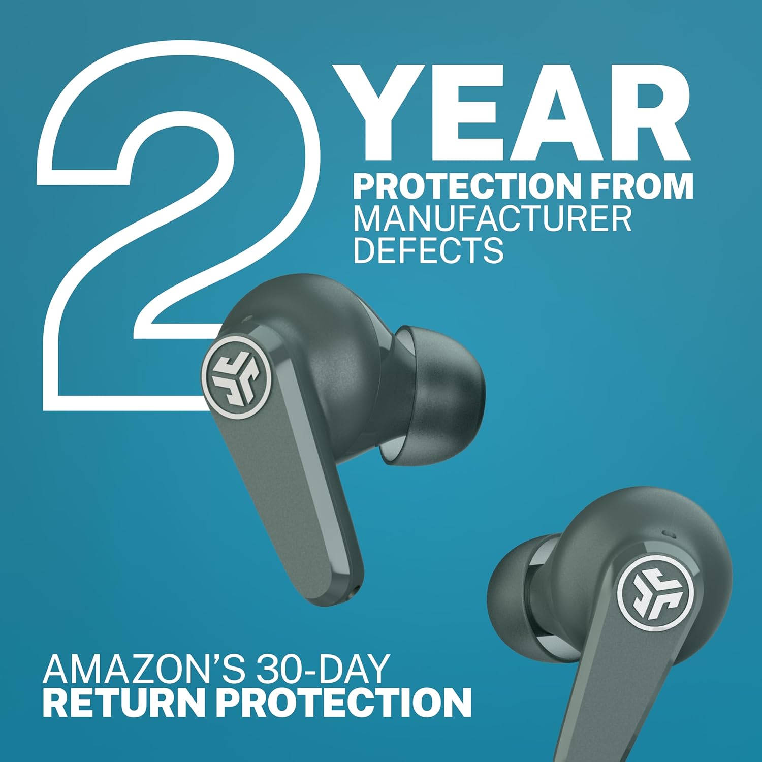 JLab Go Pods ANC True Wireless Bluetooth Earbuds & Charging Case, Hybrid Active Noise canceling + Be Aware for Safe Listening, 26+ Hours Total Playtime, Clear Calls, Custom Sound via App, Black