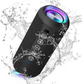 Ortizan Portable Bluetooth Speaker (1nd Gen), IPX7 Waterproof, Wireless, Big Sound and Deep Bass, TWS Pairing, 30Hrs of Playtime, Valentines Day Gifts for Him, Birthday Gifts for Men Women - Black