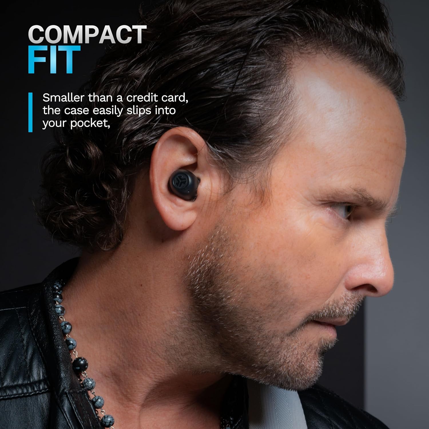 JLab Go Pop ANC True Wireless Earbuds & Charging Case, Black, Active Noise Cancelling, 10mm Drivers, Dual Connect, Customize Your Sound with App, Be Aware Mode, Compact Fit, MEMS Microphone