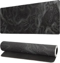 Topographic Contour Extended Big Mouse Pad Large,Gaming Mouse Pad Desk Pad,27.6x11.8 Inch Long Computer Keyboard Mouse Mat Mousepad with 3mm Non-Slip Base and Stitched Edge for Gaming and Office