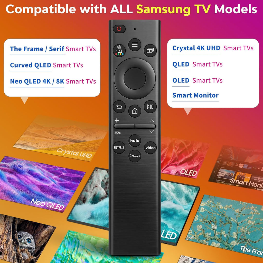 Replacement-for-Samsung-Smart-TV Remote-Control-Universal Compatible with Samsung Frame Curved QLED Crystal UHD TVs