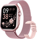 Smart Watches for Women (Android/iPhone), 1.83" HD Smart Watch with Calls/Messages/Notifications, Sleep/Heart Rate/SpO2/Blood Pressure Monitor, 110+ Sports Modes Fitness Tracker Watch, 1000mAh Battery