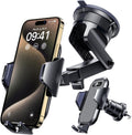 [2026 True Military-Grade] Car Phone Holder VANMASS [Upgraded Strongest Suction & Clip] Cell Phone Mount for Dashboard Windshield Vent Wall,Truck Cradle Stand for iPhone 17 Pro Max 16 15 14 13 Android