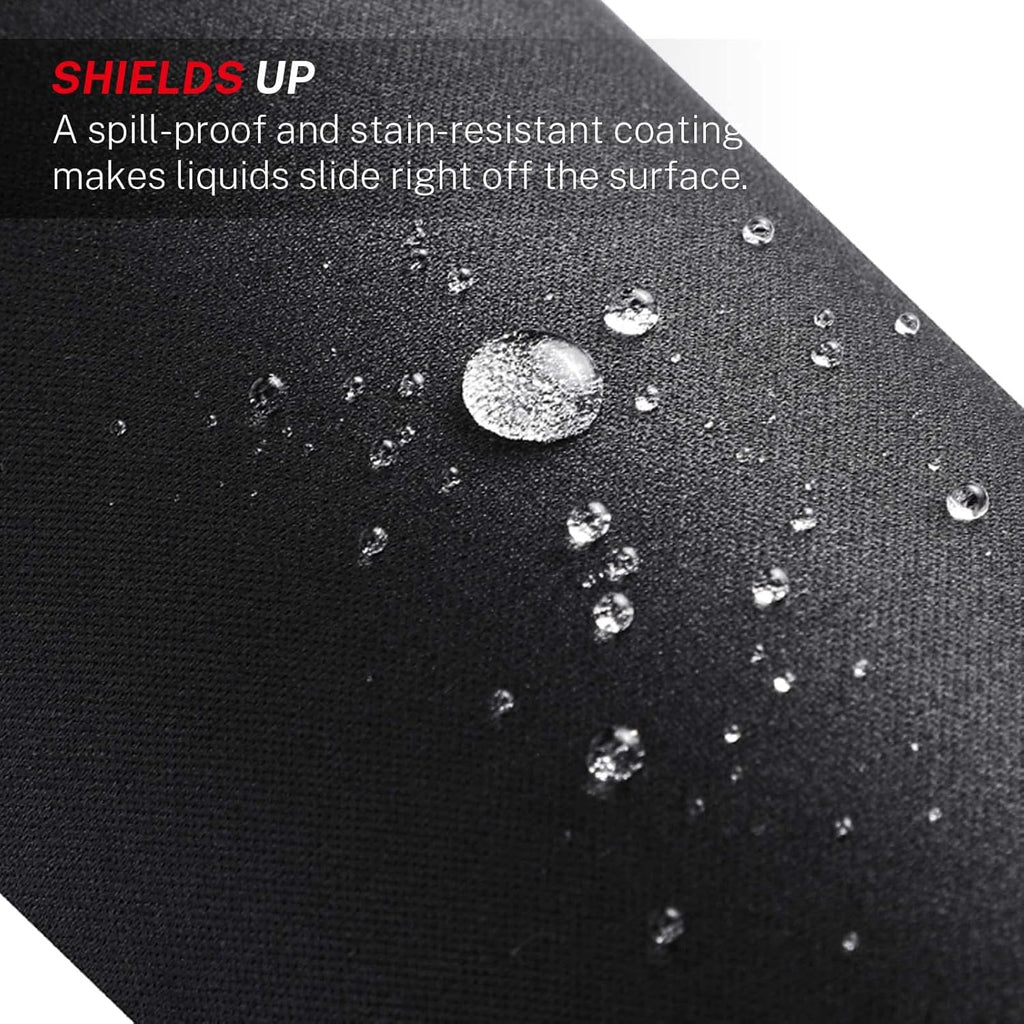 MROCO Mouse Pad [30% Larger] with Anti-Fray Stitched Edges, Premium-Textured Waterproof Surface, Non-Slip Rubber Base, Computer & Gaming Mouse Mat for Laptop, Office & Home, 8.5 x 11 in, Black