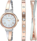 Anne Klein Women’s Crystal Bangle Watch Set AK/2245 – Premium Elegant Timepiece